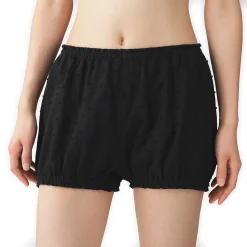 Hot Muji Short ballon en double gaze à pois dobby pour femme