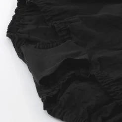 Hot Muji Short ballon en double gaze à pois dobby pour femme