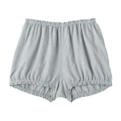 Hot Muji Short ballon en double gaze à pois dobby pour femme