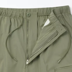 Online Muji Short cargo en mélange de coton délavé pour homme