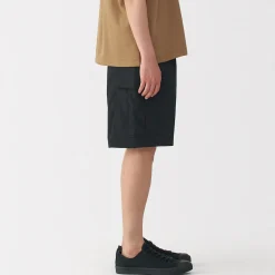 Online Muji Short cargo en mélange de coton délavé pour homme