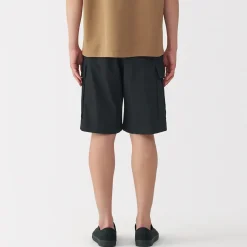Online Muji Short cargo en mélange de coton délavé pour homme