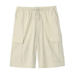 Online Muji Short cargo en mélange de coton délavé pour homme