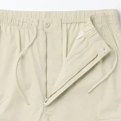 Online Muji Short cargo en mélange de coton délavé pour homme