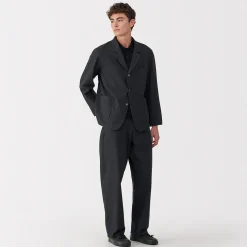 Discount Muji Sneakers basses en cuir pour homme