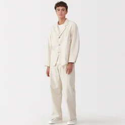 Discount Muji Sneakers basses en cuir pour homme