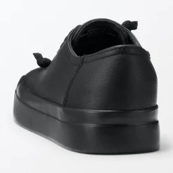 Outlet Muji Sneakers basses en cuir pour femme