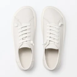 Outlet Muji Sneakers basses en cuir pour femme