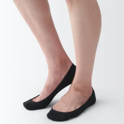 Clearance Muji Socquettes à faible hauteur avec prise pour le talon femme