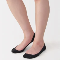 Clearance Muji Socquettes à faible hauteur avec prise pour le talon femme