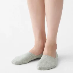 New Muji Socquettes fines en mélange de coton invisibles femme