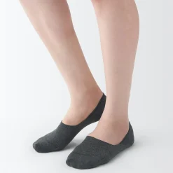 Sale Muji Socquettes fines invisibles avec grip au talon pour femme