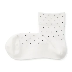 Best Muji Soquettes à pois et à bordures confortables pour femme