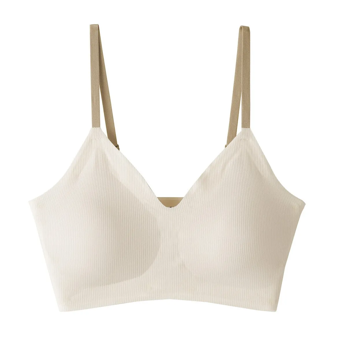 Discount Muji Soutien-gorge côtelé Soft Touch confortable pour femme