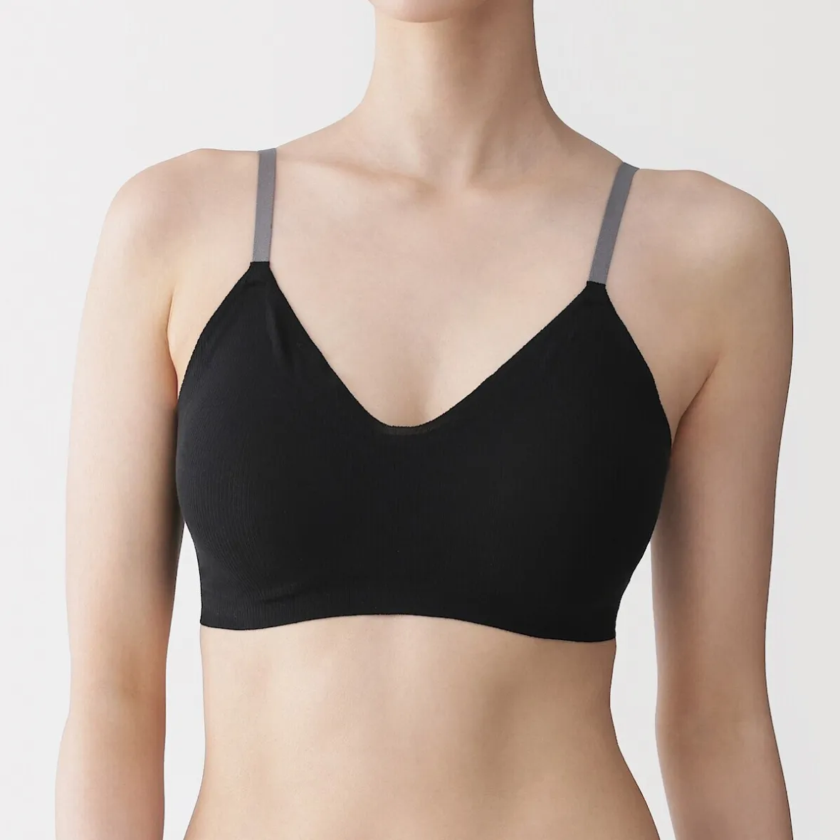Discount Muji Soutien-gorge côtelé Soft Touch confortable pour femme