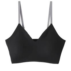 Discount Muji Soutien-gorge côtelé Soft Touch confortable pour femme