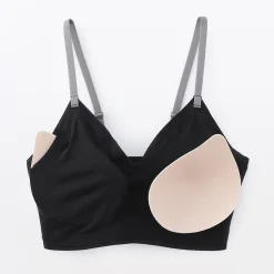 Discount Muji Soutien-gorge côtelé Soft Touch confortable pour femme