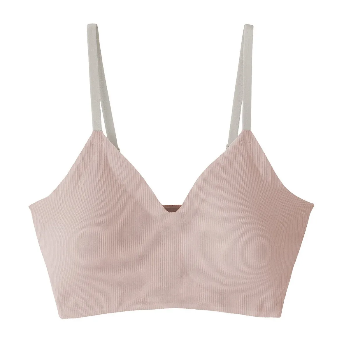 Discount Muji Soutien-gorge côtelé Soft Touch confortable pour femme