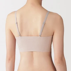 Discount Muji Soutien-gorge côtelé Soft Touch confortable pour femme