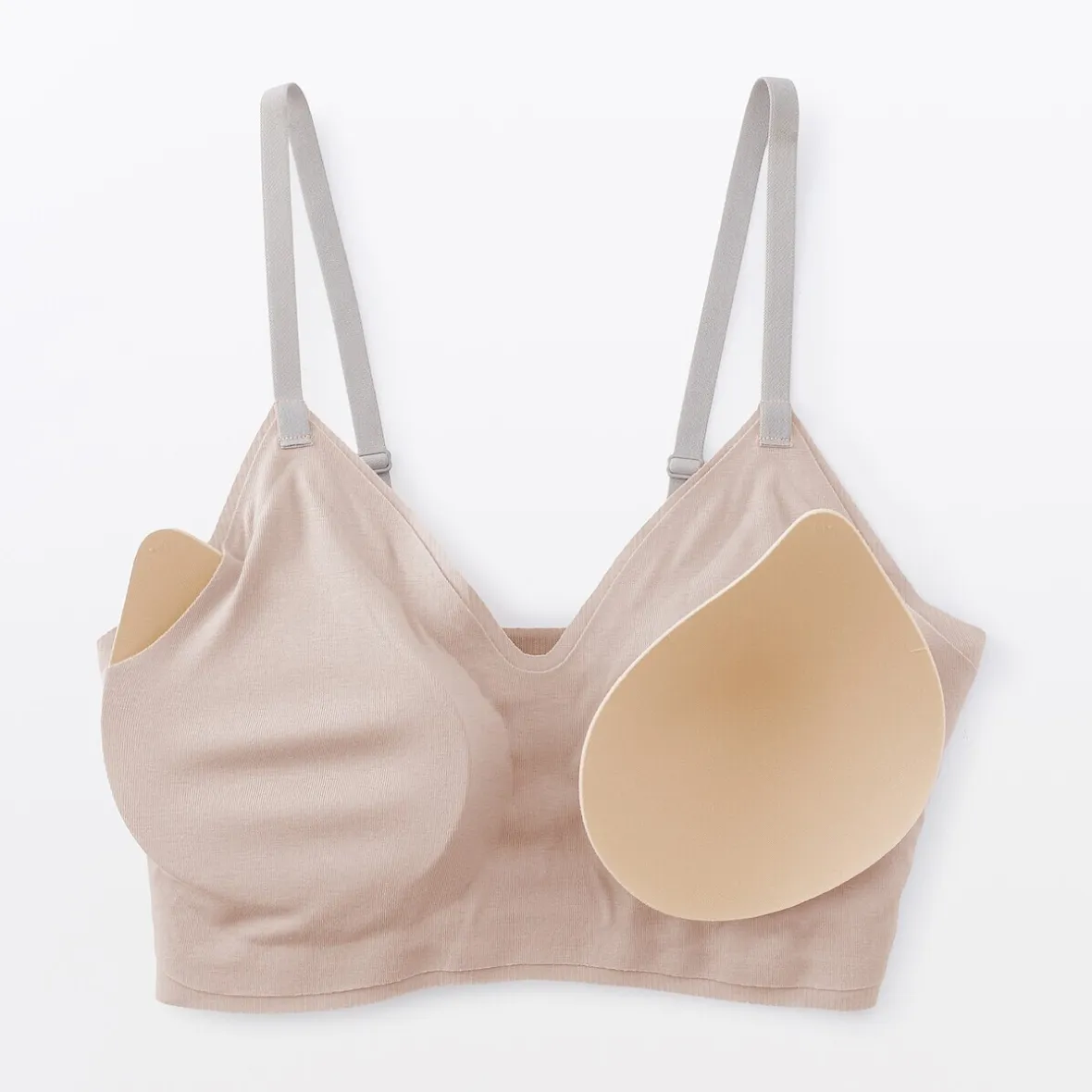 Discount Muji Soutien-gorge côtelé Soft Touch confortable pour femme