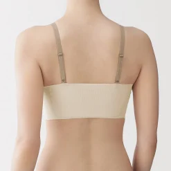 Discount Muji Soutien-gorge côtelé Soft Touch confortable pour femme