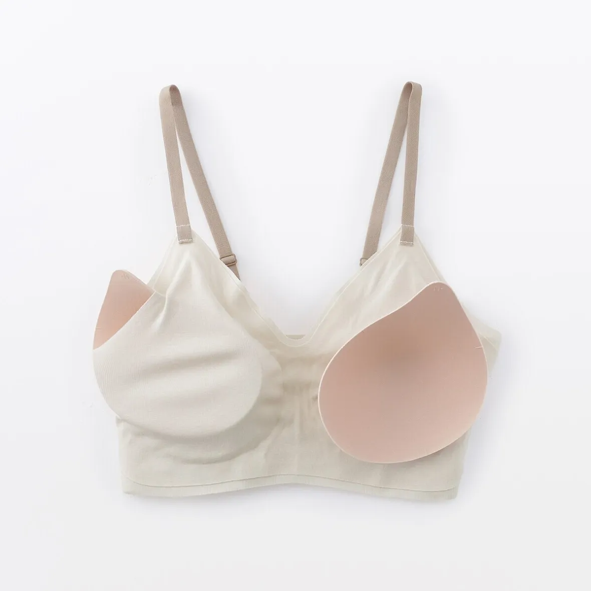 Discount Muji Soutien-gorge côtelé Soft Touch confortable pour femme