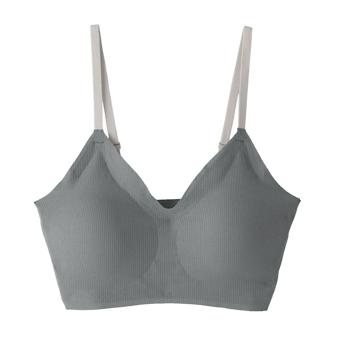 Discount Muji Soutien-gorge côtelé Soft Touch confortable pour femme