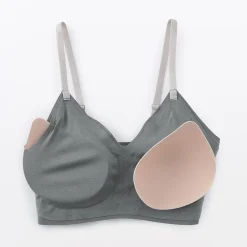 Discount Muji Soutien-gorge côtelé Soft Touch confortable pour femme