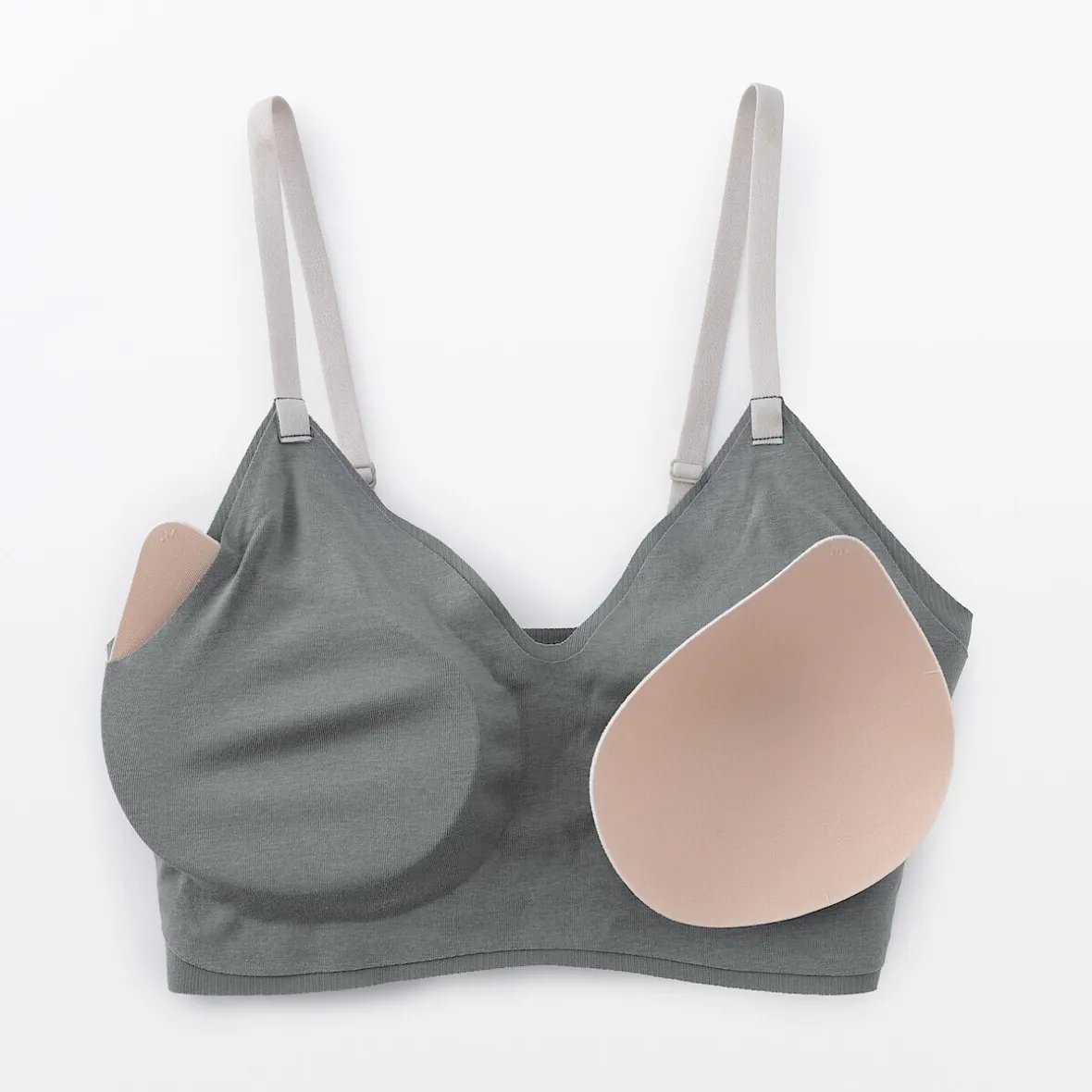 Discount Muji Soutien-gorge côtelé Soft Touch confortable pour femme