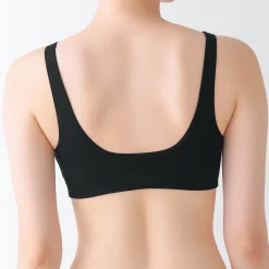 Best Muji Soutien‐gorge plongeant sans armature en mélange de coton pour femme