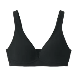 Best Muji Soutien‐gorge plongeant sans armature en mélange de coton pour femme
