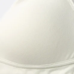 Best Muji Soutien‐gorge plongeant sans armature en mélange de coton pour femme