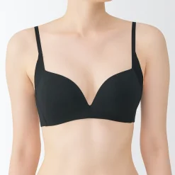 Outlet Muji Soutien‐gorge sans armature en mélange de coton avec maintien latéral pour femme