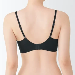 Outlet Muji Soutien‐gorge sans armature en mélange de coton avec maintien latéral pour femme
