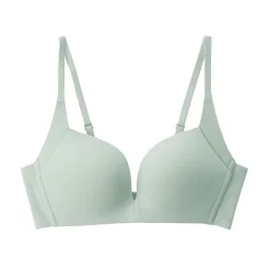 Outlet Muji Soutien‐gorge sans armature en mélange de coton avec maintien latéral pour femme