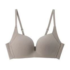 Outlet Muji Soutien‐gorge sans armature en mélange de coton avec maintien latéral pour femme
