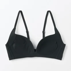 Outlet Muji Soutien‐gorge sans armature en mélange de coton avec maintien latéral pour femme