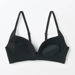 Outlet Muji Soutien‐gorge sans armature en mélange de coton avec maintien latéral pour femme