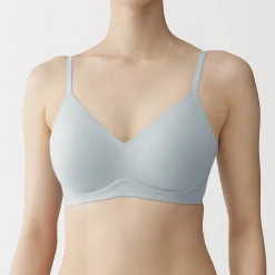 Outlet Muji Soutien-gorge sans armature en mélange de coton pour femme