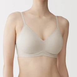 Outlet Muji Soutien-gorge sans armature en mélange de coton pour femme