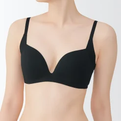 Sale Muji Soutien‐gorge sans armature en mélange de coton avec maintien latéral pour femme