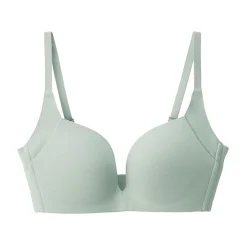 Sale Muji Soutien‐gorge sans armature en mélange de coton avec maintien latéral pour femme