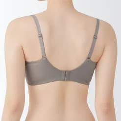 Sale Muji Soutien‐gorge sans armature en mélange de coton avec maintien latéral pour femme