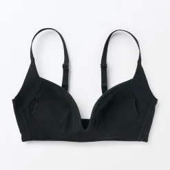 Sale Muji Soutien‐gorge sans armature en mélange de coton avec maintien latéral pour femme