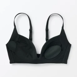 Sale Muji Soutien‐gorge sans armature en mélange de coton avec maintien latéral pour femme