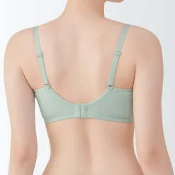 Sale Muji Soutien‐gorge sans armature en mélange de coton avec maintien latéral pour femme