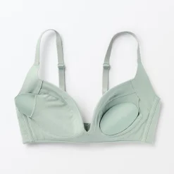 Sale Muji Soutien‐gorge sans armature en mélange de coton avec maintien latéral pour femme