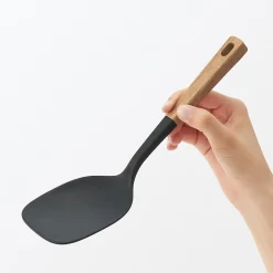 Outlet Muji Spatule et cuillère en silicone avec manche en bois