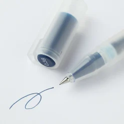 Best Muji Stylo à bille à encre gel bleu marine - 0,38 mm - Lot de 10