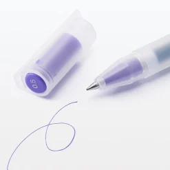 Hot Muji Stylo à bille à encre gel coloré - 0,5 mm - Lot de 10